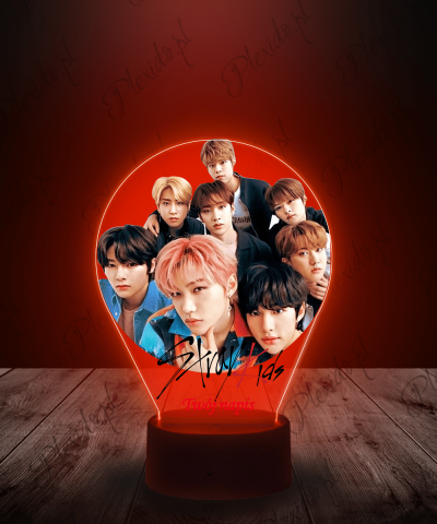 Lampka LED 3D Plexido z Nadrukiem Stray Kids - 1