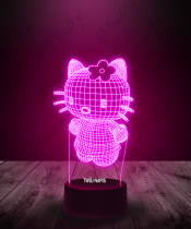 Lampka LED 3D Plexido Bajka Hello Kitty - 2