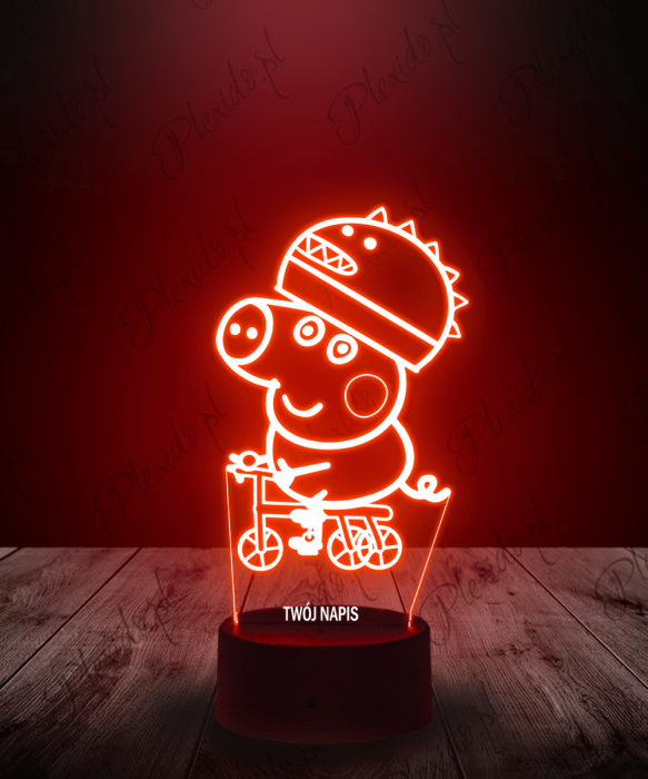 Lampka LED 3D Plexido Świnka Peppa George - 1