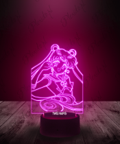 Lampka LED 3D Plexido Sailor Moon Czarodziejka z Księżyca - 1