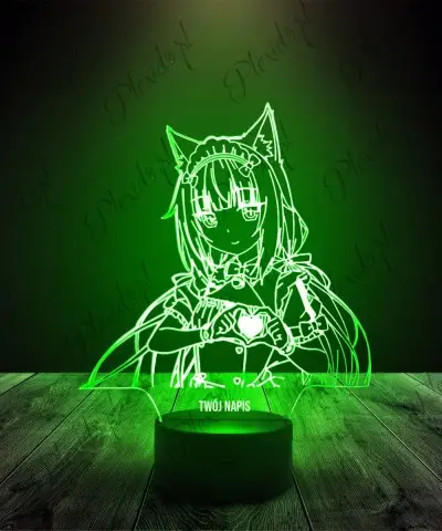 Lampka LED 3D Plexido Nekopara