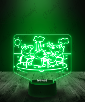 Lampka LED 3D Plexido Peppa i Przyjaciele - 2