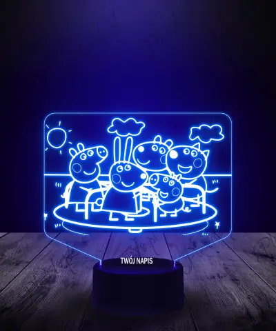 Lampka LED 3D Plexido Peppa i Przyjaciele