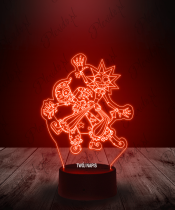 Lampka LED 3D Plexido Five Night's Freddy's Sun i Moon - 3