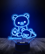 Lampka LED 3D Plexido Rilakkuma