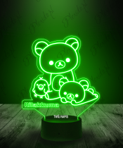 Lampka LED 3D Plexido Rilakkuma - 3