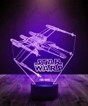 Lampka LED 3D Plexido x-wing Star Wars