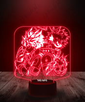 Lampka LED 3D Plexido Hero Academia Bakogu i Deku - 3