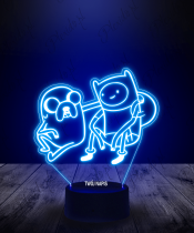 Lampka LED 3D Plexido Pora na Przygodę Finn Jake - 2