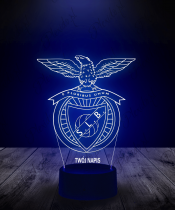 Lampka LED 3D Plexido Klub SL Benfica