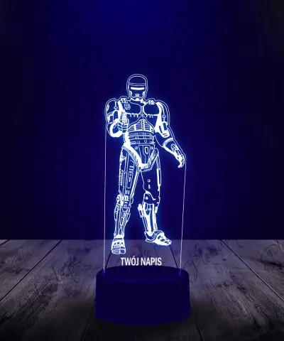 Lampka LED 3D Plexido Robot Robocop