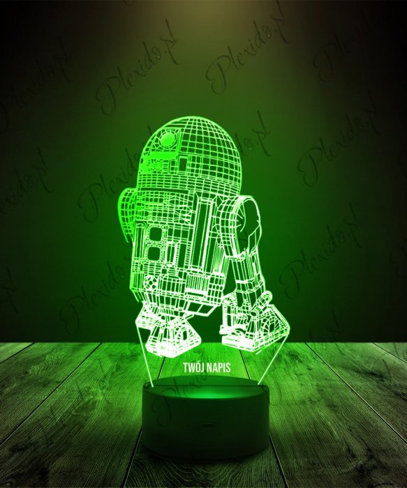 Lampka LED 3D Plexido R2-D2 Star Wars
