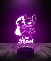 Lampka LED 3D Plexido Stich i Lilo - 2