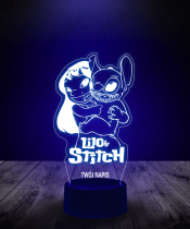 Lampka LED 3D Plexido Stich i Lilo