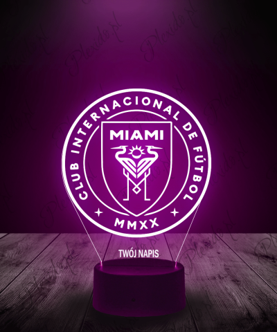 Lampka LED 3D Plexido Klub Inter Miami