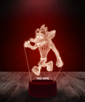 Lampka LED 3D Plexido Gra Crash Bandicoot