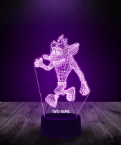 Lampka LED 3D Plexido Gra Crash Bandicoot - 2