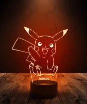 Lampka LED 3D Plexido Pokemon Pikachu Machający