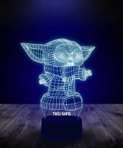 Lampka LED 3D Plexido Star Wars Baby Yoda Posąg