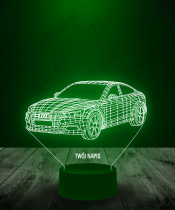 Lampka LED 3D Plexido Samochód Audi A5 - 2