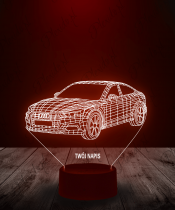 Lampka LED 3D Plexido Samochód Audi A5 - 3