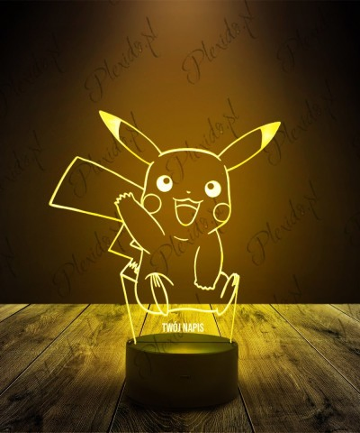 Lampka LED 3D Plexido Pokemon Pikachu Machający