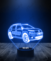 Lampka LED 3D Plexido Samochód Citroen C4 Cactus