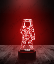 Lampka LED 3D Plexido Astronauta Kosmonauta - 3