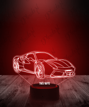 Lampka LED 3D Plexido Auto Samochód Ferrari - 1