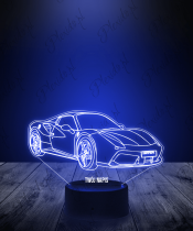 Lampka LED 3D Plexido Auto Samochód Ferrari - 3