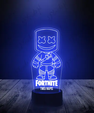 Lampka LED 3D Plexido Fortnite Marshmello - 1