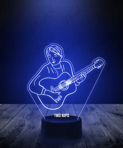 Lampka LED 3D Plexido Gitarzysta - 1