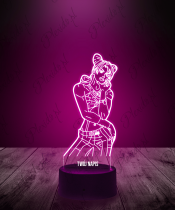 Lampka LED 3D Plexido Jojo's Bizzare Jolyne Cujoh - 1