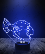 Lampka LED 3D Plexido Uśmiechnięta Ryba - 1