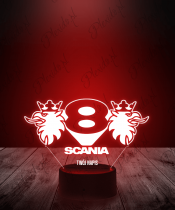 Lampka LED 3D Plexido Scania Logo V8 - 1