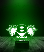 Lampka LED 3D Plexido Scania Logo V8 - 3