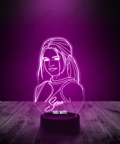 Lampka LED 3D Plexido Selena Gomez - 1