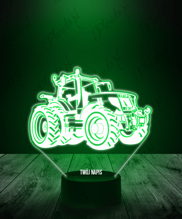 Lampka LED 3D Plexido John Deere Traktor - 1