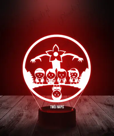 Lampka LED 3D Plexido Serial Stranger Things