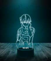 Lampka LED 3D Plexido My Hero Academia Todoroki Shoto