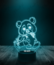 Lampka LED 3D Plexido Miś Słodka Panda