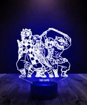 Lampka LED 3D Plexido Demon Slayer Bohaterowie