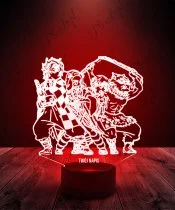 Lampka LED 3D Plexido Demon Slayer Bohaterowie