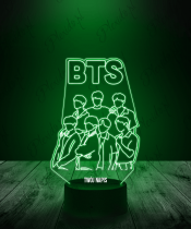 Lampka LED 3D Plexido Formacja K-Pop BTS - 2