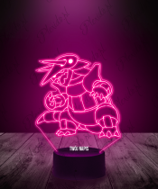 Lampka LED 3D Plexido Pokemon Aggron - 2