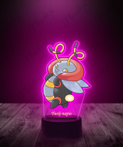 Lampka LED 3D Plexido z Nadrukiem Pokemon Volbeat - 1