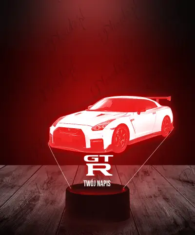 Lampka LED 3D Plexido Samochód Nissan GT-R R35 - 1