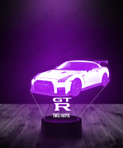 Lampka LED 3D Plexido Samochód Nissan GT-R R35 - 2