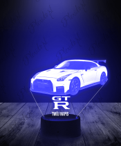 Lampka LED 3D Plexido Samochód Nissan GT-R R35 - 3