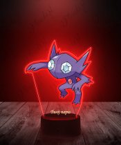 Lampka LED 3D Plexido z Nadrukiem Pokemon Sableye